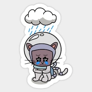 cat cry Sticker